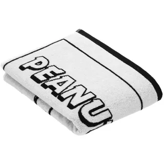 VOSSEN Peanuts Moments Duschtuch 67 x 140 cm schwarz/weiß