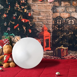 Groß Weihnachtskugeln, Aufblasbar Ball Weihnachtsdeko Kugeln Weihnachten Ball, Weihnachtskugel Party Weihnachtsbaum Deko Geschenk (65cm, Weiss)