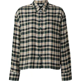 s.Oliver Hemdbluse im Relaxed Fit mit Raffung am Rücken Petrol/Mehrfarbig 44
