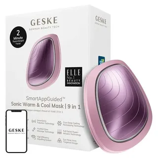 Geske Cool & Warm 9-In-1 Schall-Gesichtsmassagegerät Mit App (Pink) - Rosa