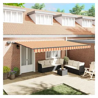 vidaXL Einziehbare Markise 500 x 300 cm gelb