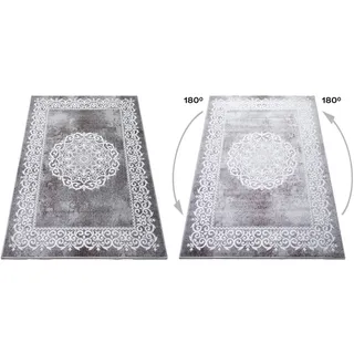 Teppich MY HOME "»Dafna«" Teppiche Gr. B/L: 200 cm x 300 cm, 9 mm, 1 St., grau Esszimmerteppiche Orient-Optik, Vintage Design, Kurzflor, pflegeleicht, leichter Glanz