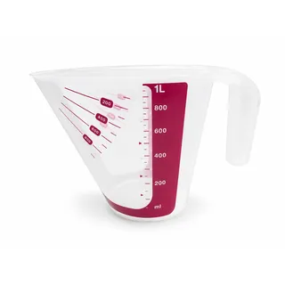 Tupperware Backen Messgenau 1,0 L erdbeerrot Messbecher Backen Messfix CombiPlus