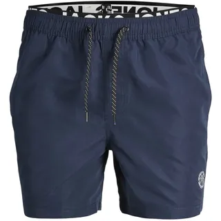 Jack & Jones Herren Badehose Badeshort JPSTFIJI Blau Solid 12227254 L
