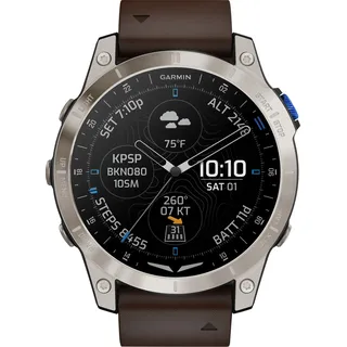 Garmin D2 Mach 1 Aviator Oxford Brown Leather Band