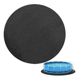 Scclcky Poolunterlage 3x3 M, UV-stabile & Reißfeste Pool Unterlage rutschfeste Pool Bodenschutzmatte Für Oberirdische Pools & Whirlpools, Outdoor Poolmatte, Rund/rechteckig