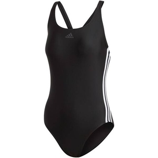 ADIDAS Damen Badeanzug Fit Suit 3S, Schwarz/Weiß, 44