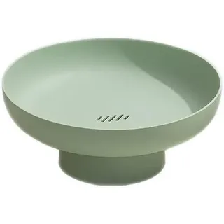 MASINIES Obstschalenhalter, rund, Obstschale, Dessertständer, Fußschale, WC-Schüssel, dekorativ, Gemüsekorb, Salat, Servierschale, Snacks, Tablett mit Boden (#2)