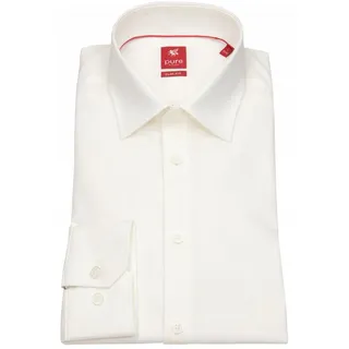 Pure Businesshemd Slim Fit stark tailliert bügelfrei Kentkragen beige XXL