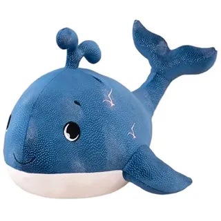 champracer Wal Hai Plüschtier Riesen Kuscheltier Weicher Blauwal Umarmungskissen, Narwal, Niedlicher Wal Plüsch Puppe Spielzeug Kinder Geburtstag Geschenk (30cm)