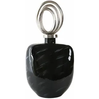 Aluminiumglasvase 23x13x41 Schwarzer Deckel Aluminium Glasmaterial Farbe Multikolen Vase -familie Details