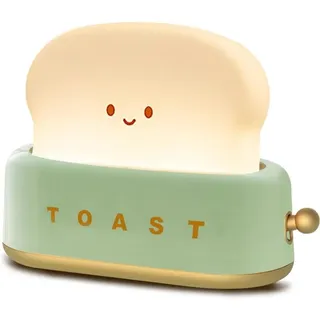 Toast-Nachtlicht, süßes Nachtlicht, wiederaufladbar über usb, kann zeitgesteuert werden, Kinder-Nachtlichtlampe für Mädchen, Babyzimmer-Dekor,