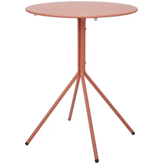 Butlers Bistrotisch, Orange, Metall, 60x74x60 cm, Gartenmöbel, Gartentische, Gartentische