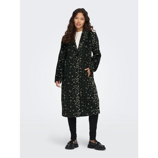 JACQUELINE de YONG Langmantel Langer Mantel COAT mit Allover Print JDYTENNESSEE 6349 in Grün grün|schwarz M