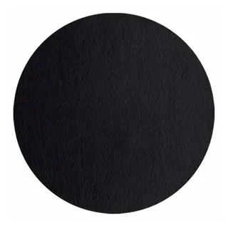 Asa Selection Tischset Leather Optic Fine Ø 38 cm Kunststoff Schwarz
