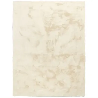 TT Home Hochflorteppich 60 x 100 cm Weiß