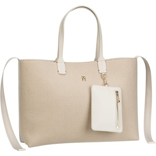 Tommy Hilfiger Shopper Iconic Tommy Tote Wool FA23 Nude Damen