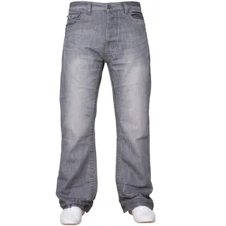 APT Herren einfach blau Bootcut weites Bein ausgestellt Works Freizeit Jeans Große Größen in 3 Farben erhältlich - 30W / 30L