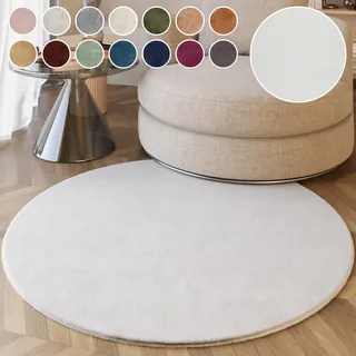 Esprit Alice ESP-4377 Fellteppich Ø 200 cm Weiß