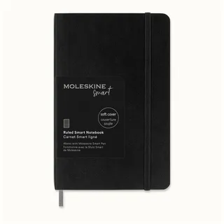 MOLESKINE Notizbuch, Smart A6, liniert, Weicher Einband schwarz