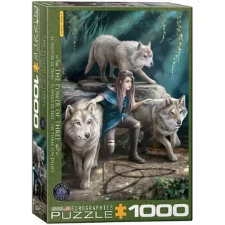 Eurographics 6000-5476 - Anne Stokes, The Power of Three, Triquetra, Wölfe, Puzzle, 1000 Teile Eurographics-Puzzle, 1000 Teile, Maße: 48 x 68 cm, Sm