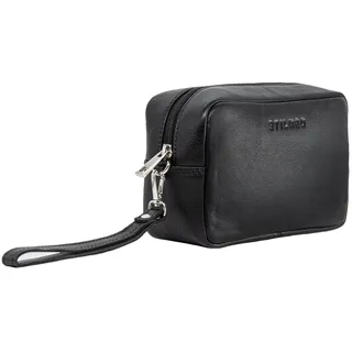 STILORD Larkin Herren Hand-Gelenk-Tasche Echtleder klein schwarz - Herren Organizer Handtasche Pochette Reisegeldbeutel Männer-Handtasche mit Hand-Schlaufe Ledertasche