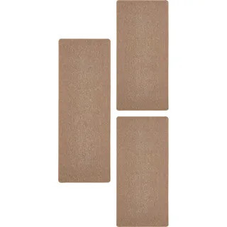Bettumrandung ANDIAMO "Luton, Made in Germany" Gr. 14, braun (cognac), H:5mm, Obermaterial: 100% Polypropylen, Bettumrandungen, Bettvorleger, Läufer-Set für das Schlafzimmer, melierte Optik