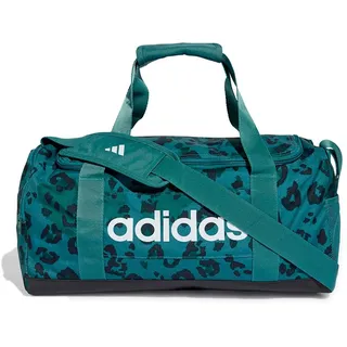 adidas Herren Damen Sporttasche Umhängetasche Linear Graphics Duffle S, Farbe:Grün, Artikel:-multicolor/white/preloved teal
