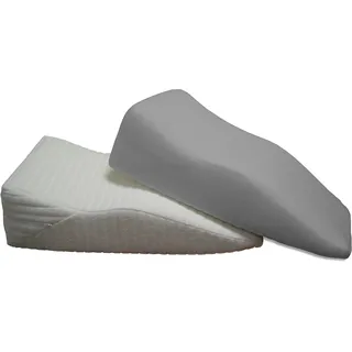 Dukal | Bezug für Witschi Venenkissen | Größe B | 2 Stück | aus hochwertigem DOPPEL-Jersey | 100% Baumwolle | Farbe: grau