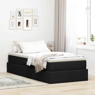vidaXL Aufbewahrungsbett 90 x 200 cm Schwarz