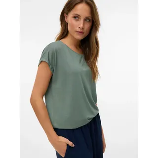 Vero Moda VMLAVA PLAIN SS TOP LUREX STRIPE Gold/Grün S