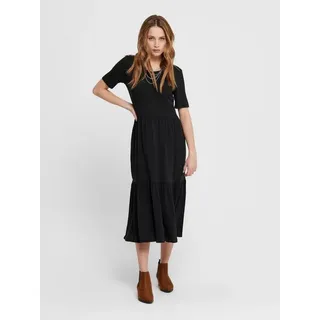 JACQUELINE de YONG Shirtkleid (lang, 1-tlg) JDYDALILA FROSTY S/S LONG DRESS JRS NOOS schwarz S