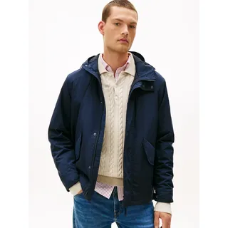 Allwetterjacke TOMMY HILFIGER "PACKABLE", Herren, Gr. XXL, desert sky, Web, Obermaterial: 100% Polyester, regular fit, Bündchen, Jacken, Übergangsjacke, leicht, mit fester Kapuze