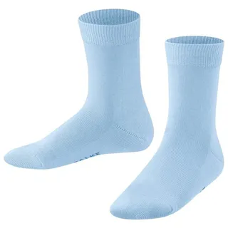 Falke Unisex Kinder Socken Family K So nachhaltige Baumwolle einfarbig 1 Paar, Blau Crystal Blue 6290, 39-42 - 39-42