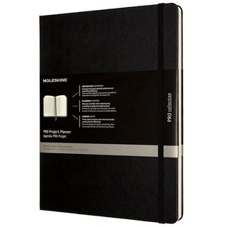 MOLESKINE Notizbuch, Pro Projekt-Planer - Fester Einband - XL (19x25) - Schwarz schwarz