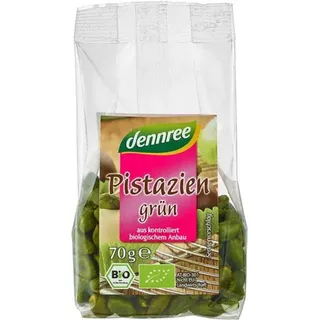 dennree Grüne Pistazien geschält, ungeröstet, ungesalzen bio
