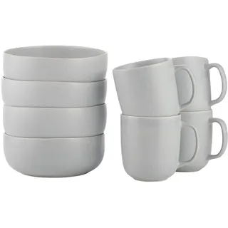BUTLERS CASA NOVA Geschirrset 8-tlg. für 4 Personen Skandi-Design reaktive Glasur