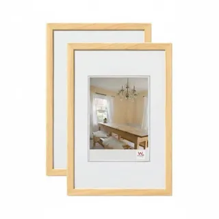 walther design Bilderrahmen Kiefer, 15x20 cm 2er Pack Peppers Holzrahmen BP520KD