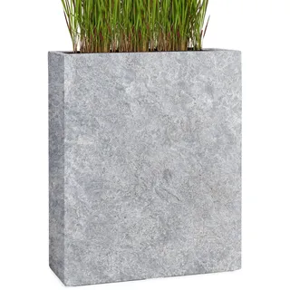 Pflanzwerk® Pflanzkübel Divider Lava Hellgrau 72x60x25cm Blumentopf *Frostbeständige Blumenkübel* *UV-Schutz* *Premium Pflanzenkübel Qualität*