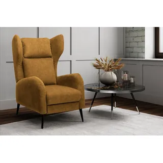 Konstanta Möbelhaus Relaxsessel Relaxsessel „Chelsea“ mit manueller Relaxfunktion orange