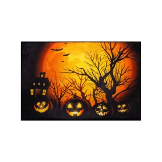 Horror-Shop Jack o Lantern Halloween Kürbis Fußmatte 40 x 60 cm