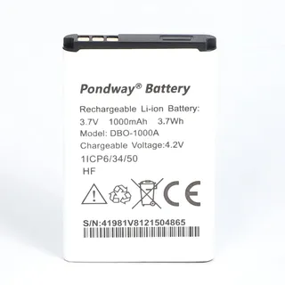 PONDWAY Akku kompatibel mit DORO DBO-1000A 1372 2404 1370 6060 6040 330 332 7439 1360 1000 mAh Ersatz für Doro Phone Easym FBA DBO 1000A (1 Stück)