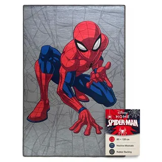 Disney Marvel Spider-Man Kinderteppich 80x120 cm – Rutschfester Spielteppich mit Schaumstoff-Polsterung, Weicher Jungenteppich für Kinderzimmer,... - Bunt