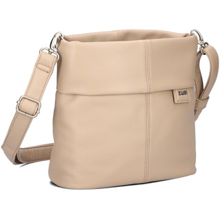 Zwei Damen Handtasche Mademoiselle M8 Umhängetasche 3 Liter klassische Crossbody Bag aus hochwertigem Kunstleder (oat)