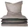 Feinbieber taupe/schwarz 155 x 220 cm + 80 x 80 cm