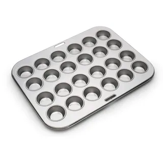 Fox Run Mini-Muffin- und Cupcake-Form, 26,7 x 34,9 x 3,8 cm, 24 Tassen, Edelstahl