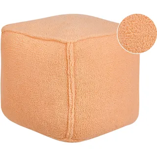 Beliani Pouf ALIPUR Polyester 40 x 40 x 40 cm Orange