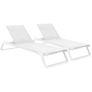 CLP Tropic Sonnenliege 2er Set 0 x 0 x 0 cm Weiß