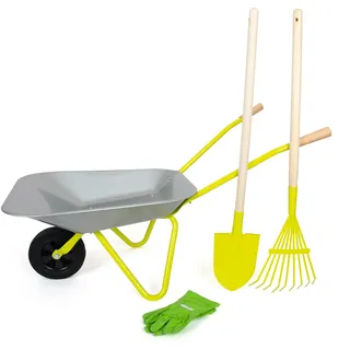 Small Foot Company Schubkarre mit Gartenwerkzeug