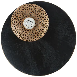Beliani Wanddekoration, Metall schwarz/gold/weiß RUBIDIUM